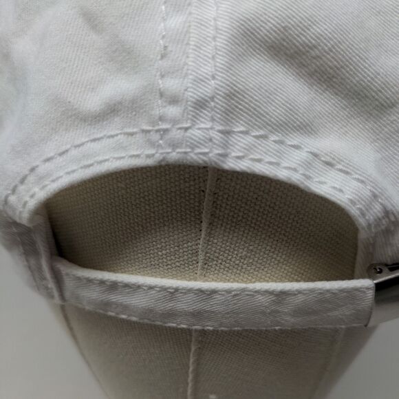 TBL Men's Slideback Hat White Adjustable Embroidered St. Lucia Logo Tourist - Picture 8 of 11